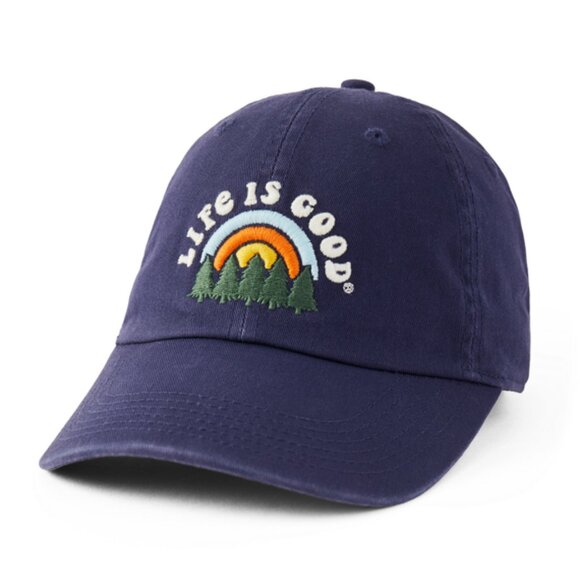 Life is Good- Rainbow Forest Tattered Sunwashed Chill Cap/Hat Unisex - Picture 1 of 5